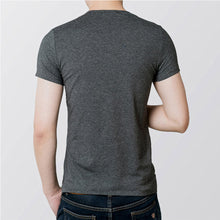 Mens Casual Slim Fit V Collar Short Sleeve Shirt Casual Tee Tops ILML