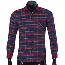 Plaid Shirts Luxury Slim Long Sleeve Formal Business Dress Warm Shirts ILML