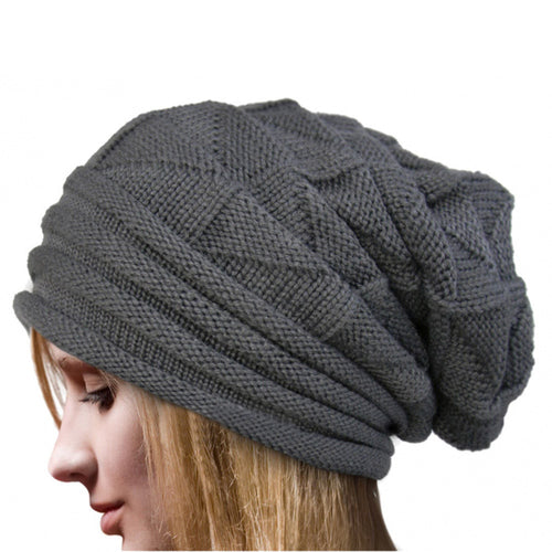 charming chic Women Crochet Hat Wool Knit Beanie Warm Caps ILML
