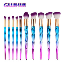 10PCS GUJHUI Professional makeup brushes Eyeshadow Eyeliner brush Contour Foundation make up brushes pinceaux maquillage ILML