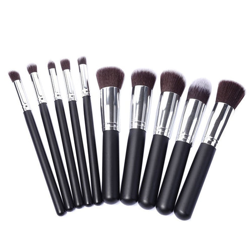 10PCS MAANGE rose gold makeup brushes maquiagem hair eyebrow foundation brush pen cosmetics make up brushes Professional ILML