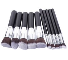 10PCS MAANGE rose gold makeup brushes maquiagem hair eyebrow foundation brush pen cosmetics make up brushes Professional ILML
