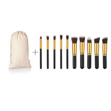 10PCS Professional Maange makeup brushes Bag Foundation Powder Eyeshadow rose gold Wood makeup brush tools cosmetics ILML