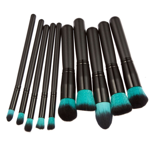 10PCS Professional Maange makeup brushes Foundation Powder Eyeshadow toothbrush Wood makeup brush maquiagem cosmetics tool ILML