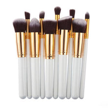 10PCS Professional rose gold makeup brushes Foundation Powder Eyeshadow Wood makeup brush brush Holder cosmetics Kit Tools ILML