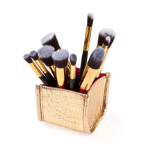 10PCS Professional rose gold makeup brushes Foundation Powder Eyeshadow Wood makeup brush brush Holder cosmetics Kit Tools ILML