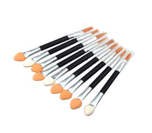 10Pcs MAANGE makeup brushes professional Double-end Eye Shadow Eyeliner makeup sponge eyebrow Lip makeup brush pen cleaner  ILML