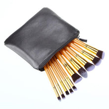 10Pcs Maange Pro makeup brushes bag Foundation Powder Eyeshadow Wood toothbrush makeup brush cosmetics tools kit ILML