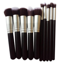 10pcs MAANGE Rose gold Makeup Brushes professional maquiagem cleaner foundation brush pen eyebrow make up brush cosmetics ILML