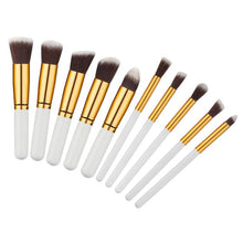 10pcs MAANGE Rose gold Makeup Brushes professional maquiagem cosmetics make up brushes eyebrow foundation Concealer brush  ILML