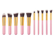 10pcs MAANGE Rose gold Makeup Brushes professional maquiagem cosmetics make up brushes eyebrow foundation Concealer brush  ILML