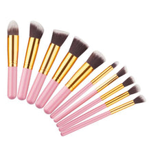 10pcs MAANGE Rose gold Makeup Brushes professional maquiagem cosmetics make up brushes eyebrow foundation Concealer brush  ILML