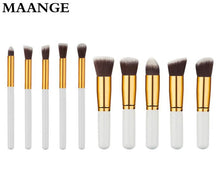 10pcs MAANGE Rose gold Makeup Brushes professional maquiagem cosmetics make up brushes eyebrow foundation Concealer brush  ILML