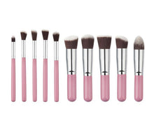 10pcs MAANGE rose gold makeup brushes professional maquillage brush pen Foundation eyebrow make up brushes Bag cosmetics ILML