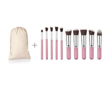 10pcs MAANGE rose gold makeup brushes professional maquillage brush pen Foundation eyebrow make up brushes Bag cosmetics ILML