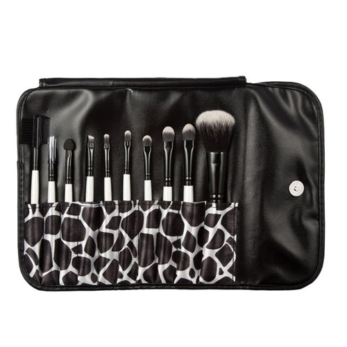 10pcs Maange Professional makeup brushes bag Foundation Eyeshadow hair ovale make up brush maquiagem cosmetics Tools ILML