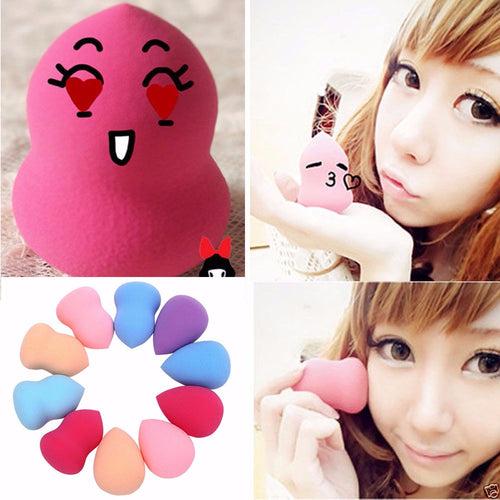 10pcs rom Color Makeup Sponge Puff Multi Soft Sponge Blender Blending Foundation Smooth Sponges Cosmetic make up tools ILML