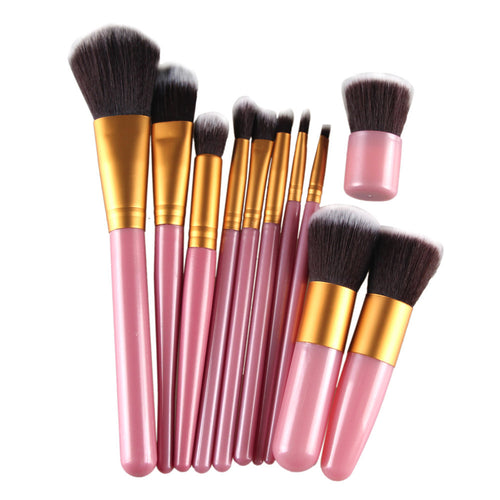 1 Pink Makeup Brushes Professional Powder Foundation Make Up Paint Brush Eyeshadow Makeup Hair Brush tool Cosmetic Brushes ILML