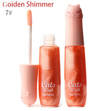 12 Colors Women's Charm Make Up Lip Gloss Cartoon Cat Lid Liquid Lip Tint Cosmetics ILML