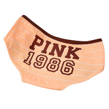 12 Style Sexy Underwear Women Panties Cotton Stripe Mid Rise Panties Cute Letter Pink Print Girl Casual Underwear PY3 ILML