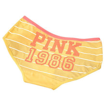 12 Style Sexy Underwear Women Panties Cotton Stripe Mid Rise Panties Cute Letter Pink Print Girl Casual Underwear PY3 ILML