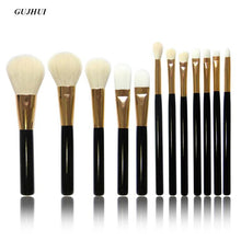 12 pcs GUJHUI makeup brushes Professional pinceaux de maquillage cosmetics Eyeshadow Powder Foundation Brush cosmetics ILML