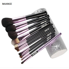 12PCS MAANGE makeup brushes Holder Case eyebrow Lip Foundation Professional make up brushes maquillage cosmetics Tools ILML