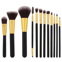 12PCS QiBest Professional makeup brushes rose gold make up brushes Eyeshadow Concealer blending foundation pinceis brush kit ILML