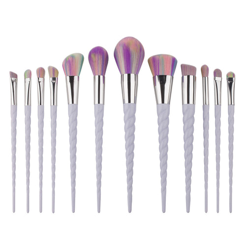 12PCS professional makeup brushes Power Foundation Eyebrow Eyeliner Blush Cosmetic Concealer maquillage make up brushes ILML