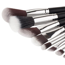12pcss Black Wood Blending Makeup Brush Set Professional Cosmetic Brush Kit Make Up Brushes Tools Beauty pincel Maquiagem  ILML