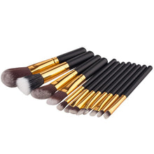 12pcss Black Wood Blending Makeup Brush Set Professional Cosmetic Brush Kit Make Up Brushes Tools Beauty pincel Maquiagem  ILML