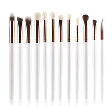 12Pcs QiBest Professional makeup brushes rose gold maquillage eyebrow eyes eyeliner blending pencil make up brushes Tools ILML