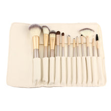 12pcs Makeup Brushes Powder Foundation Eyeshadow professional makeup Cosmetic Tool with Leather Toiletry Kit brush ILML