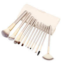 12pcs Makeup Brushes Powder Foundation Eyeshadow professional makeup Cosmetic Tool with Leather Toiletry Kit brush ILML