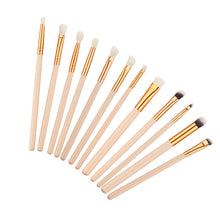 12pcs Professional Eyeshadow makeup brushes tools rose gold Make up Brush tools kits for eye shadow palette Cosmetic Brushes ILML