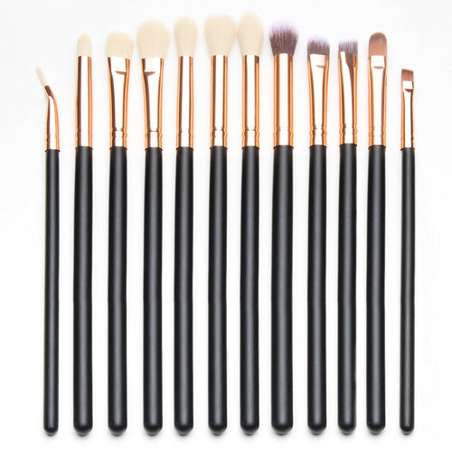 12pcs Professional makeup brushes Eyeshadow Eye maquiagem pinceaux cosmetics make up brushes Tool Powder Foundation brush ILML