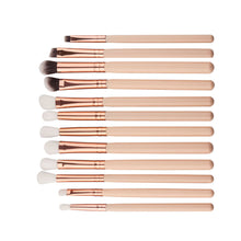 12pcs Professional makeup brushes Eyeshadow Eye maquiagem pinceaux cosmetics make up brushes Tool Powder Foundation brush ILML