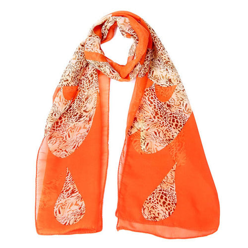 135cm*36cm Women Scarves famous Scarf Wrap Lady Chiffon Shawl Chiffon Scarves Cachecol Feminino ILML