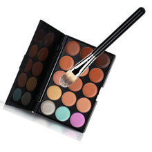 15 Color Concealer Palette Makeup Brush Sponge Puff Makeup Contour Palette powder eyebrow lip Multi-Function brush Cosmet ILML