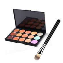 15 Color Concealer Palette Makeup Brush Sponge Puff Makeup Contour Palette powder eyebrow lip Multi-Function brush Cosmet ILML