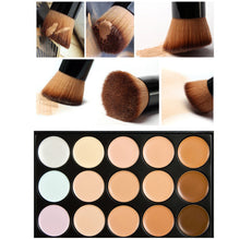 15 Colors Makeup Concealer Contour Palette Makeup Brush Multi-Function Face Make up face powder blusher Tools Cosmetic ILML