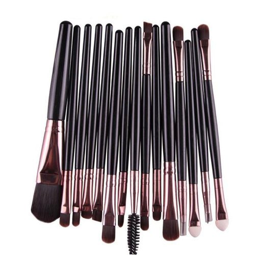 15 pcs 4 color Multi-Function Pro Make up Eye Shadow Foundation Eyebrow Lip Brush Makeup Brushes Cosmetic Tool  ILML