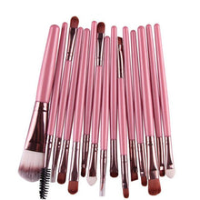 15 pcs 4 color Multi-Function Pro Make up Eye Shadow Foundation Eyebrow Lip Brush Makeup Brushes Cosmetic Tool  ILML