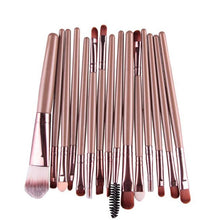 15 pcs 4 color Multi-Function Pro Make up Eye Shadow Foundation Eyebrow Lip Brush Makeup Brushes Cosmetic Tool  ILML
