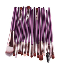 15 pcs 4 color Multi-Function Pro Make up Eye Shadow Foundation Eyebrow Lip Brush Makeup Brushes Cosmetic Tool  ILML