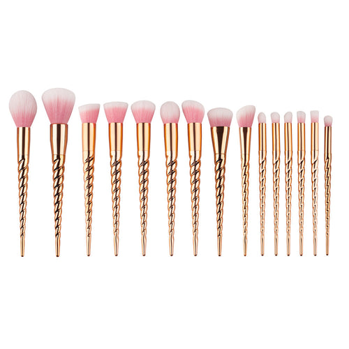 15PCS Eyebrow Eyeshadow GUJHUI Professional makeup brushes Face Contour Blush Brush Powder Foundation make up brushes Kits ILML