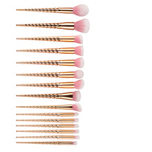 15PCS Eyebrow Eyeshadow GUJHUI Professional makeup brushes Face Contour Blush Brush Powder Foundation make up brushes Kits ILML