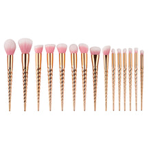 15PCS Eyebrow Eyeshadow GUJHUI Professional makeup brushes Face Contour Blush Brush Powder Foundation make up brushes Kits ILML