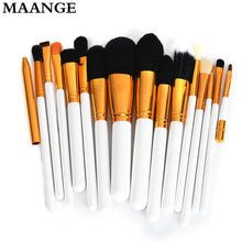 15PCS Maange Professional makeup brushes wooden lip eyeliner Powder foundation makeup brush maquiagem cosmetics Tool ILML