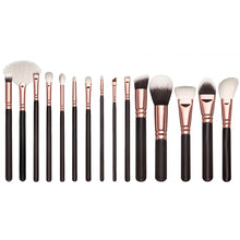 15PCS Maange Makeup Brushes Foundation Powder Eyeshadow eyelashes rose gold Powder Foundation ovale makeup brush cosmetics ILML